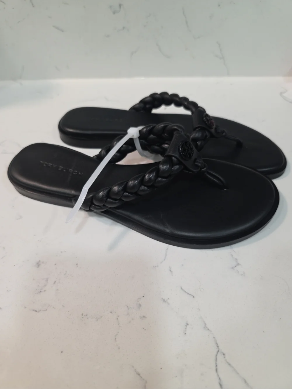 Tory Burch Braided Benton Leather Thong Sandal size 5.5 - Picture 3 of 8
